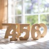 12cm unpainted table numbers - Set of 1-30